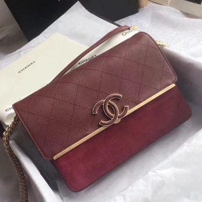 Chanel 2018 Women Shoulder Bag,23CM - 샤넬 2018 여성용 숄더백 CHAB0324,23CM,와인