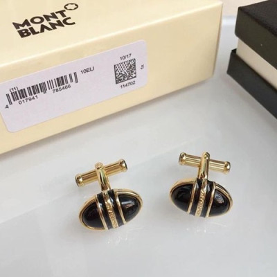 MONTBLANC  MENS  YELLOW  GOLD   CUFFS -  몽블랑  남성용 18k도금 옐로우 골드 커프스 단추