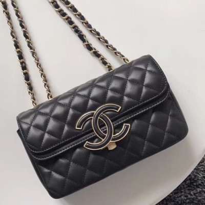 Chanel 2018 Chain Shoulder Bag,21CM - 샤넬 2018 체인 숄더백  CHAB0340,21CM,블랙