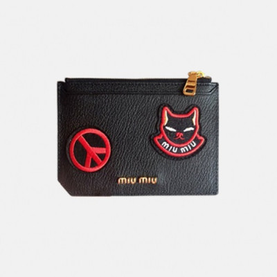 MiuMiu 2018 Ladies Leather Card Holder 5MC008 - 미우미우 마이멀티럭스 래더 카드 홀더 MIU0088X  15.5CM