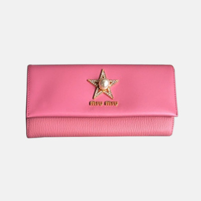 MiuMiu 2018 Ladies Star Jewelry Flap Long Purse 5MH369 - 미우미우 스타 쥬얼리 플랩 장지갑 MIU0099X  19.5CM