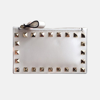 Valentino 2018 Rockstud Leather Card Cace - 발렌티노 신상 락스터드 레더 카드지갑 VAL0097 14CM