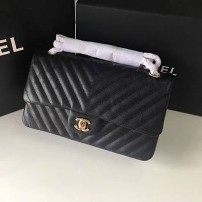 Chanel Women Chain Leather Shoulder Bag ,25CM - 샤넬 여성용 체인 레더 숄더백1112 - CHAB0401,25CM,블랙