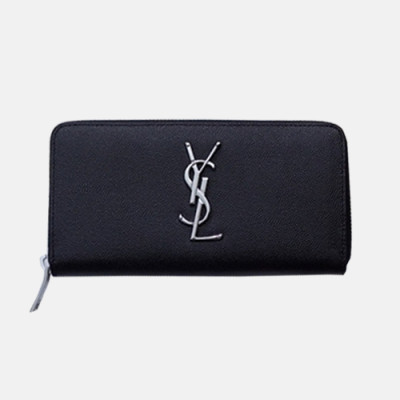 Saint Laurent 2018 Ladies Monogram Zip Round Long Purse 370776 - 18FW 생로랑 모노그램 지퍼라운드 장지갑 YSL0018 19CM