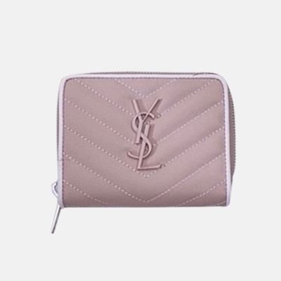 Saint Laurent 2018 Ladies Monogram Zip Card Case  517045 - 입생로랑 모노그램 지퍼 카드 케이스 YSL0022 10CM