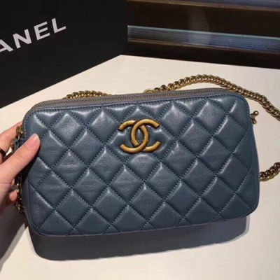 Chanel 2018 Leather Chain Cross Bag ,22/26/30CM - 샤넬 2018 레더 체인 크로스백,CHAB0438,22/26/30CM,블루