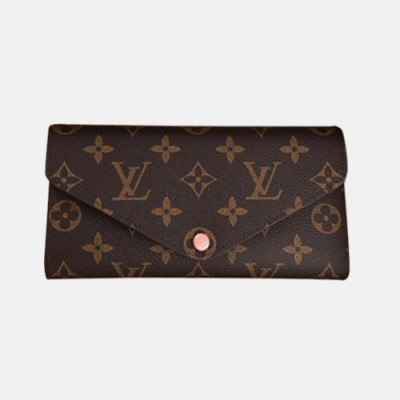 Louis Vuitton 2018 Ladies Josephine Women's Canvas Leather Purse M61446 - 루이비통 여성 조세핀 캔버스레더 지갑 M61446 LOU0363 19CM