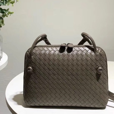 Bottega Veneta Leather Khaki Women Cross Bag,24cm - 보테가 베네타 레더 카키 여성용 크로스백 4849-5,BVB0053,24cm