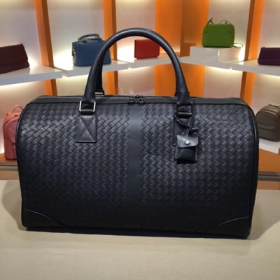 Bottega Veneta Leather Black Bag,50cm - 보테가 베네타 레더 블랙 남성용 여행용가방 6913,BVB0073,50cm