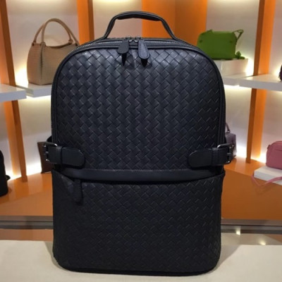 Bottega Veneta Leather Black Back Pack,30cm - 보테가 베네타 레더 블랙 남성용 백팩 6688,BVB0084,30cm