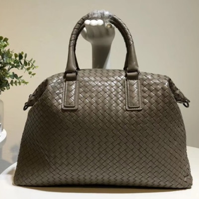 Bottega Veneta Leather Khaki Women Tote Shoulder Bag,40cm - 보테가 베네타 레더 카키 여성용 토트 숄더백 8306-4,BVB0107,40cm