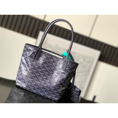 Goyard Leather Navy Tote Shopper Bag,30CM - 고야드 레더 네이비 토트 쇼퍼백,GYB0042,30CM