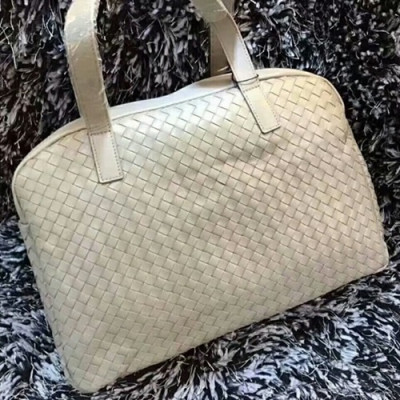 Bottega Veneta Leather Beige Women Tote Bag,38cm - 보테가 베네타 레더 베이지 여성용 토트백 BVB0122,38cm