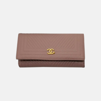 Chanel 2018 Ladies Capuskin Long Purse - 샤넬 신상 카푸스킨 장지갑  CNL0047 19CM