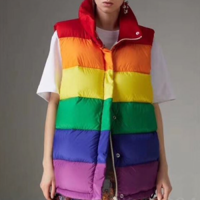 2018/19 Burberry Rainbow Down Padding VEST - 버버리 레인보우 오버사이즈 패딩조끼 BUR0270 ,SIZE (S - 2XL)