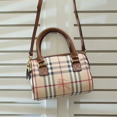 Burberry Baby Check Tote Shoulder Bag, 20cm - 버버리 베이비 체크 토트 숄더백,BURB0003,20cm,브라운