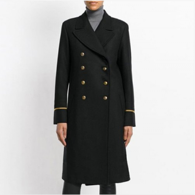 Saint Laurent 2018/19 Double Coat - 입생로랑  소매라인 더블코트 Ysl0026x.Size(m - l).블랙