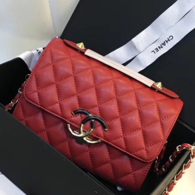 Chanel 2018 Cruise Chain Flap Shoulder Bag ,22CM - 샤넬 2018 크루즈 플랩 숄더백 CHAB0525,22CM,레드