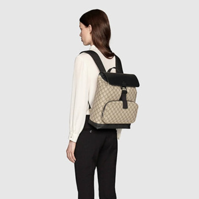 Gucci GG Surpreme Back Pack,26CM - 구찌 GG 수프림 백팩 406398 ,GUB0167 ,26cm,브라운