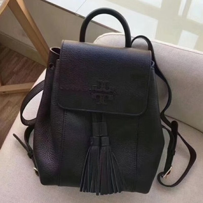 Tory Burch Leather Black Tassel Back Pack,22cm - 토리버치 레더 블랙 태슬 백팩 TBB0064,22cm