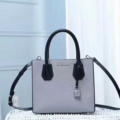 Michael Kors Leather Tote Shoulder Bag, 22CM - 마이클 코어스 레더 토트 숄더백 ,MKB0073, 22CM,그레이