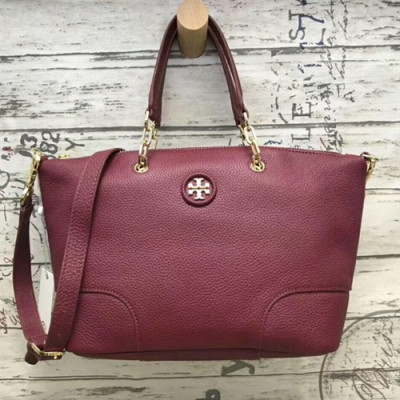 Tory Burch Leather Tote Shoulder Bag,30cm - 토리버치 레더 토트 숄더백 TBB0140,30cm,2색(레드,블랙)