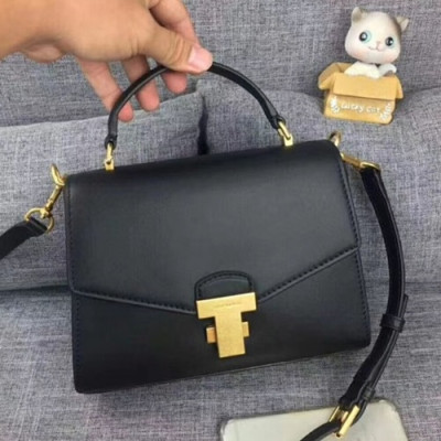 Tory Burch Leather Black Juliette Color Block Small Top Handle Shoulder Bag,23cm - 토리버치 레더 블랙 줄리엣 컬러 블럭 스몰 탑 핸들 숄더백 TBB0165,23cm