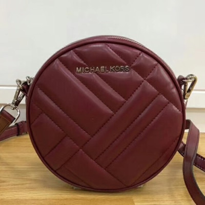 Michael Kors Leather Vivianne Shoulder Bag, 17CM - 마이클 코어스 레더 비비안 숄더백,MKB0102, 17CM,와인