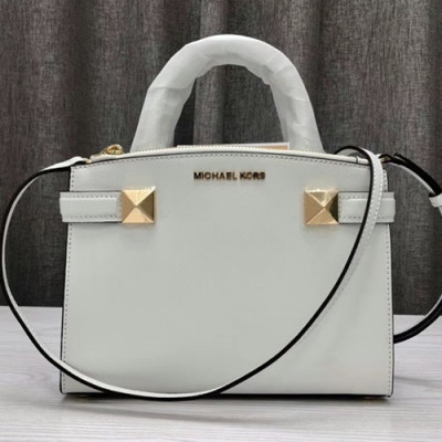 Michael Kors Leather Tote Shoulder Bag,26cm - 마이클 코어스 레더 토트 숄더백  MKB0117,26cm,화이트