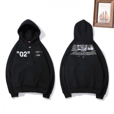 Off-White 2018 Mens Cotton Hood Tee - 오프화이트 남성 코튼 집업 후드티 Off0027x.Size(M - 2XL)블랙