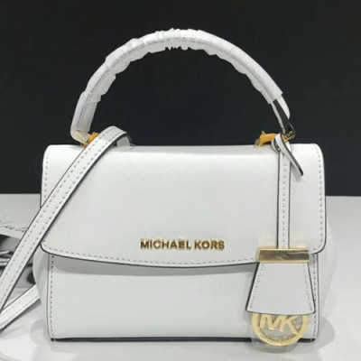 Michael Kors Leather Tote Shoulder Bag, 18/25CM - 마이클 코어스 레더 토트 숄더백 ,MKB0159, 18/25CM,화이트