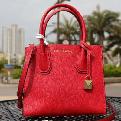 Michael Kors Leather Tote Shoulder Bag, 21/26/32CM - 마이클 코어스 레더 토트 숄더백 ,MKB0164, 21/26/32CM,레드