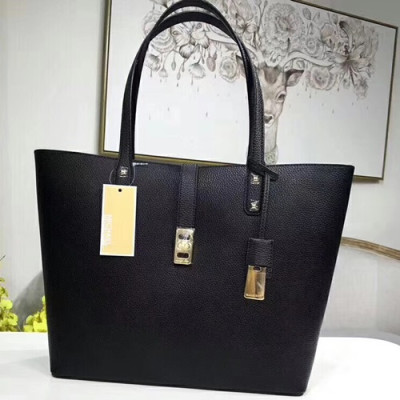 Michael Kors Leather Tote Shoulder Bag,45cm - 마이클 코어스 레더 토트 숄더백 MKB0175,45cm,블랙