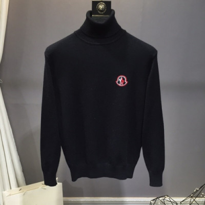 2018/19 Moncler Mens Wool Turtle neck Sweater - 몽클레어 남성 울 터틀넥 스웨터 Moc0325x.Size(M - 3XL)블랙