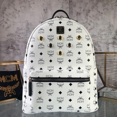 MCM Visetos Back Pack,26/34cm - 엠씨엠 비세토스 남여공용 백팩 MCMB0071, 26/34cm,화이트