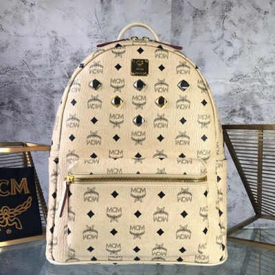 MCM Visetos Back Pack,34cm - 엠씨엠 비세토스 남여공용 백팩 MCMB0072, 34cm,베이지