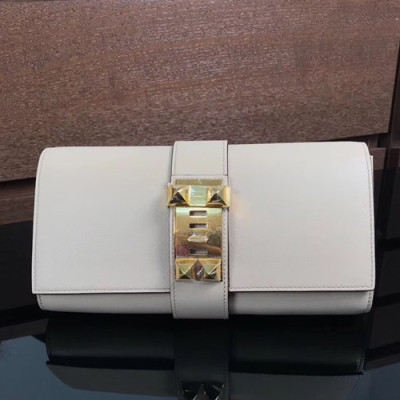 Hermes Medor Swift Leather Clutch Bag ,23cm - 에르메스 메도르 스위프트 레더 여성용 클러치백 HERB0055,23cm,연베이지