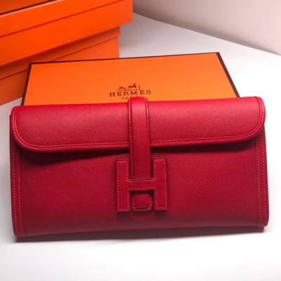 Hermes Jige EpsomLeather Clutch Bag ,29cm - 에르메스 지제 엡송 레더 여성용 클러치백 HERB0058,29cm,레드