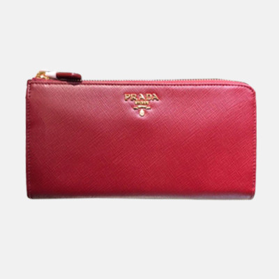 Prada 2018 Ladies Saffiano Leather Zippy Long Purse 1m1183 - 프라다 여성 신상 사피아노 레더 지피 장지갑 Pra0314x.Size20CM 레드