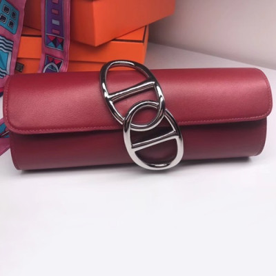 Hermes Egee Swift Leather Clutch Bag  - 에르메스 에게 스위프트 레더 여성용 클러치백 HERB0149,와인