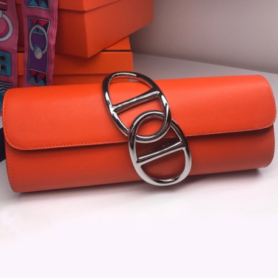 Hermes Egee Swift Leather Clutch Bag  - 에르메스 에게 스위프트 레더 여성용 클러치백 HERB0151,오렌지