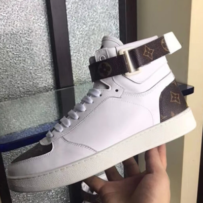 Louis Vuitton Revoly Trainer Denim High Top Sneakers - 루이비통 리볼리 트레이너 데님 하이탑 스니커즈 Lou0584x.Size(240 - 285)브라운