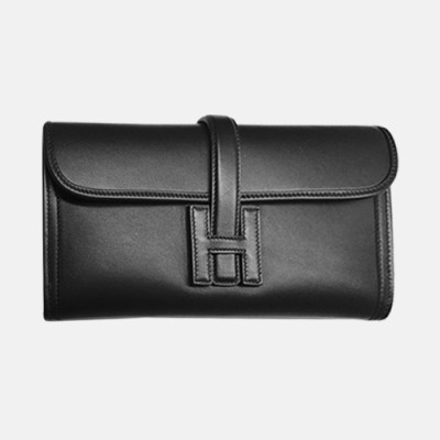 Hermes Jige Swift Leather Clutch Bag ,29cm - 에르메스 지제 스위프트 레더 여성용 클러치백 HERB0231,29cm,블랙