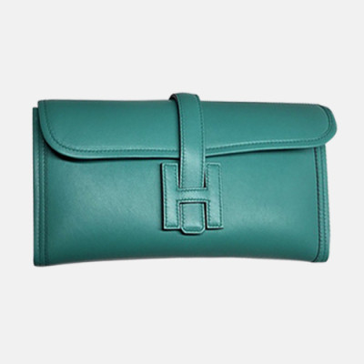 Hermes Jige Swift Leather Clutch Bag ,29cm - 에르메스 지제 스위프트 레더 여성용 클러치백 HERB0232,29cm,민트