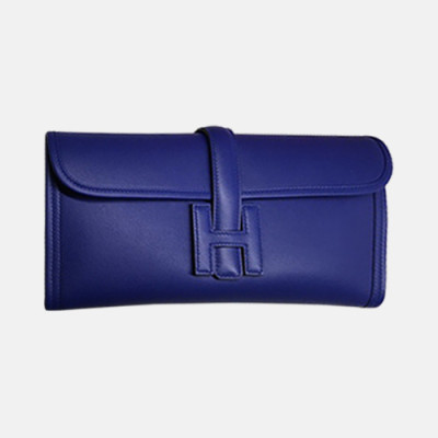 Hermes Jige Swift Leather Clutch Bag ,29cm - 에르메스 지제 스위프트 레더 여성용 클러치백 HERB0237,29cm,블루