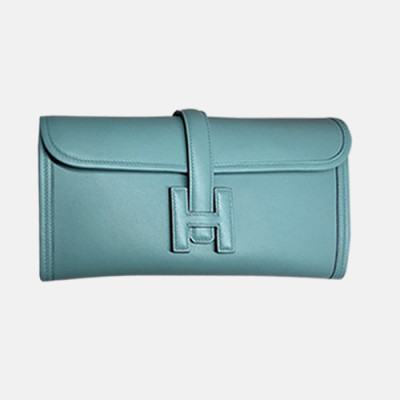 Hermes Jige Swift Leather Clutch Bag ,29cm - 에르메스 지제 스위프트 레더 여성용 클러치백 HERB0238,29cm,스카이블루