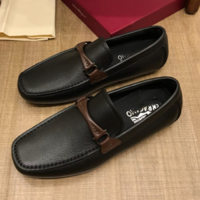 Ferragamo 2018 Mens U-tip Leather Loafer - 페레가모 남성 유팁 레더 로퍼 Fer0068x.Size(240 - 270).블랙