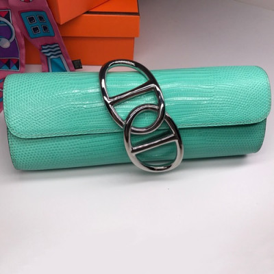 Hermes Egee Crocodile Leather Clutch Bag  - 에르메스 에게 크로커다일 레더 여성용 클러치백 HERB0383,민트