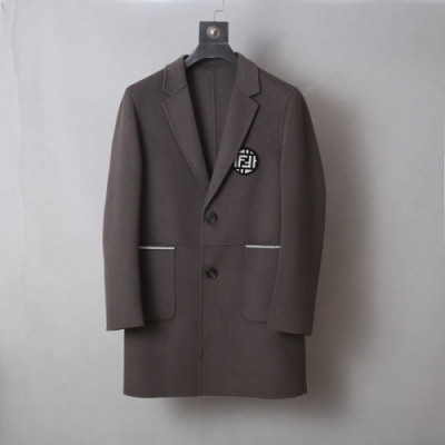 [커스텀급] FendiI 2018 Mens Cashmere Coat - 펜디 남성 캐시미어 코트 Fen0063x.Size(M - 2XL)그레이