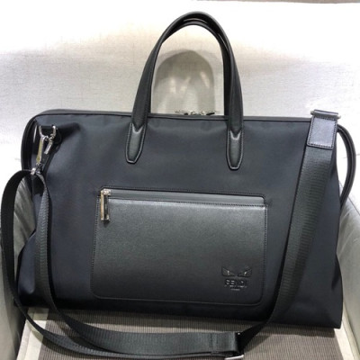 Fendi Leather & Nylon Tote Shoulder Bag ,50CM - 펜디 레더&나일론 남성용 토트 숄더 여행용가방,  FENB0052,50CM,블랙